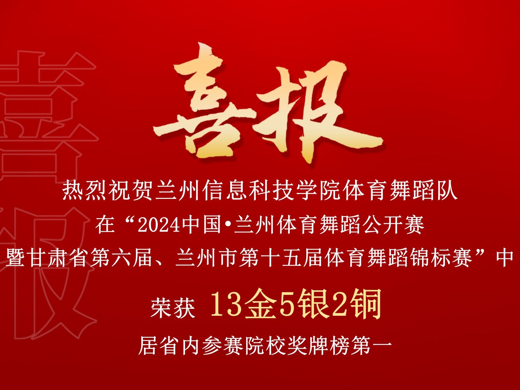 bat365在线中国登录入口体育舞蹈队在“2024中国•兰州体育舞蹈公开赛暨甘肃省第六届、兰州市第十五...