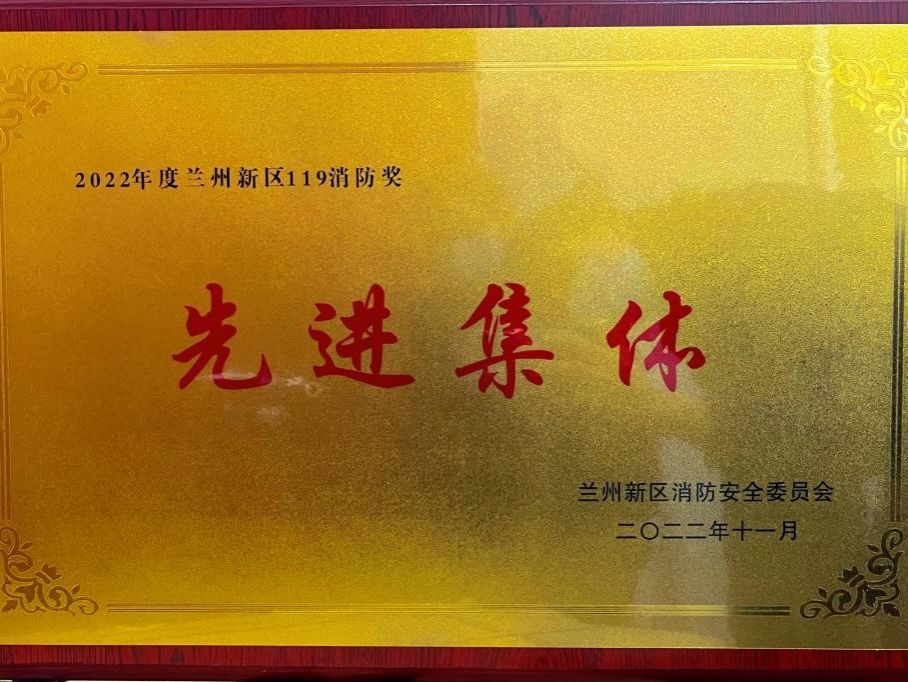 bat365在线中国登录入口荣获2022年度兰州新区“119消防奖先进集体”称号